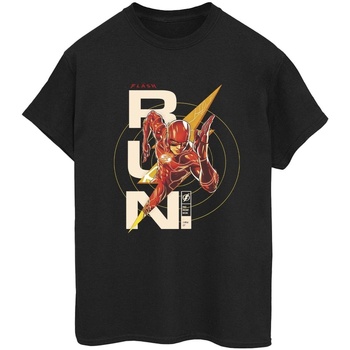 Abbigliamento Donna T-shirts a maniche lunghe Dc Comics The Flash Run Nero