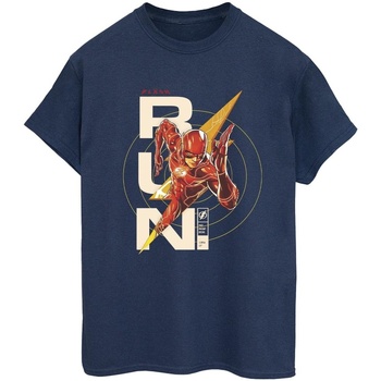 Abbigliamento Donna T-shirts a maniche lunghe Dc Comics The Flash Run Blu