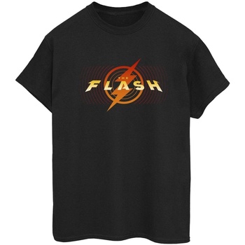 Abbigliamento Donna T-shirts a maniche lunghe Dc Comics The Flash Red Lightning Nero
