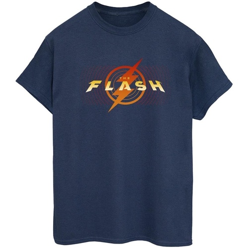 Abbigliamento Donna T-shirts a maniche lunghe Dc Comics The Flash Red Lightning Blu