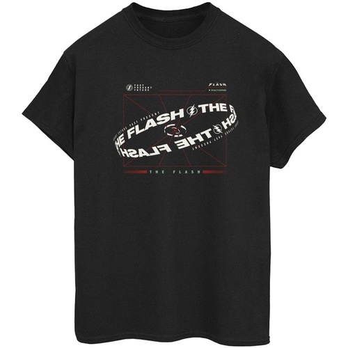 Abbigliamento Donna T-shirts a maniche lunghe Dc Comics The Flash Graph Nero