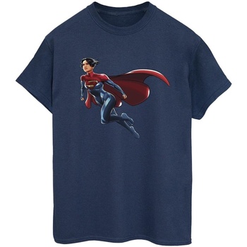 Abbigliamento Donna T-shirts a maniche lunghe Dc Comics The Flash Supergirl Blu