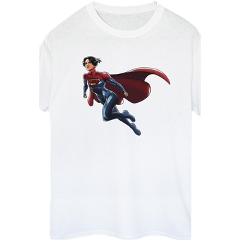 Abbigliamento Donna T-shirts a maniche lunghe Dc Comics The Flash Supergirl Bianco