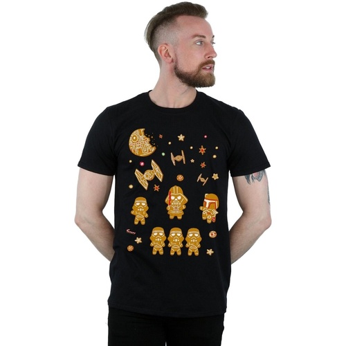 Abbigliamento Uomo T-shirts a maniche lunghe Disney Gingerbread Empire Nero