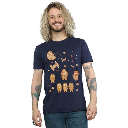Abbigliamento Uomo T-shirts a maniche lunghe Disney Gingerbread Empire Blu