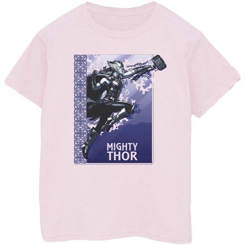 Abbigliamento Donna T-shirts a maniche lunghe Marvel Thor Love And Thunder Mighty Thor Rosso
