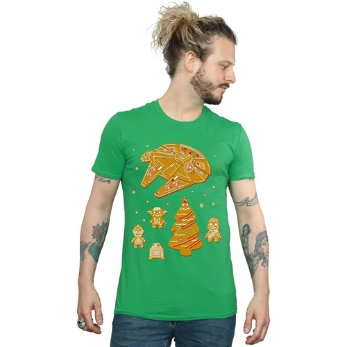 Abbigliamento Uomo T-shirts a maniche lunghe Disney Gingerbread Rebels Verde