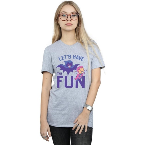 Abbigliamento Donna T-shirts a maniche lunghe Dc Comics Teen Titans Go Let's Have The Fun Grigio