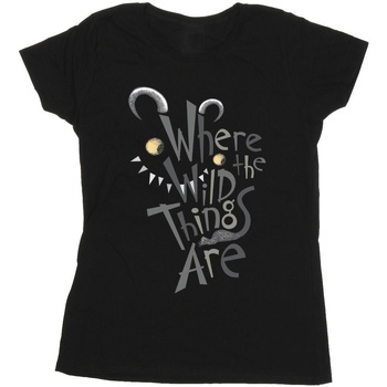 Abbigliamento Donna T-shirts a maniche lunghe Where The Wild Things Are BI46713 Nero