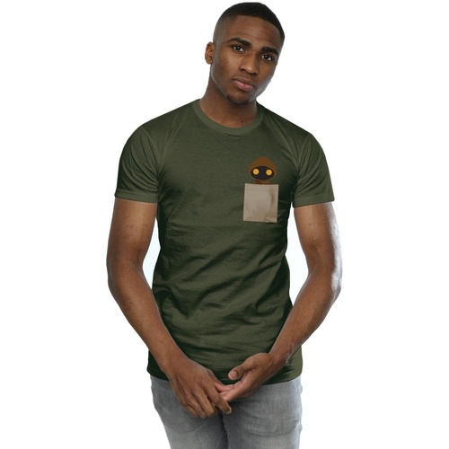 Abbigliamento Uomo T-shirts a maniche lunghe Disney Jawa Pocket Print Multicolore