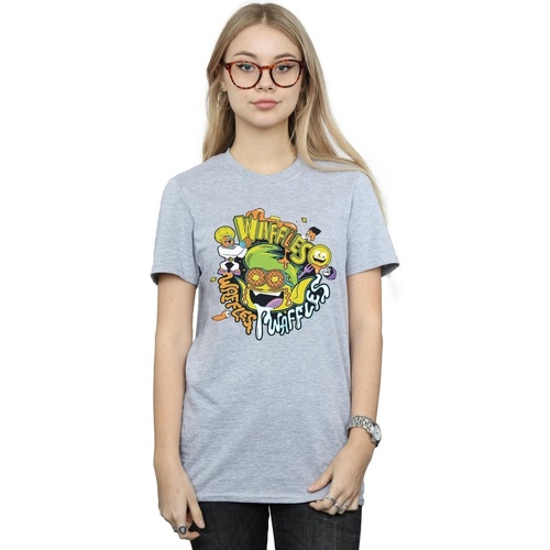 Abbigliamento Donna T-shirts a maniche lunghe Dc Comics Teen Titans Go Waffle Mania Grigio