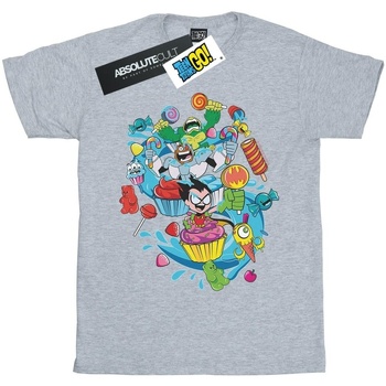 Abbigliamento Donna T-shirts a maniche lunghe Dc Comics Teen Titans Go Candy Mania Grigio