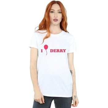 Abbigliamento Donna T-shirts a maniche lunghe It Chapter 2 Derry Balloon Bianco