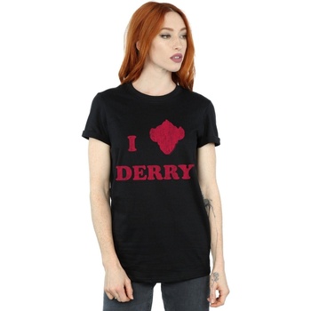 Abbigliamento Donna T-shirts a maniche lunghe It Chapter 2 Derry Clown Nero