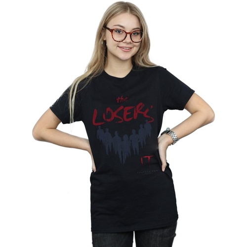 Abbigliamento Donna T-shirts a maniche lunghe It Chapter 2 The Losers Group Nero