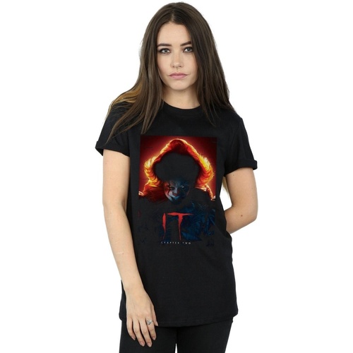 Abbigliamento Donna T-shirts a maniche lunghe It Chapter 2 Pennywise Poster Nero