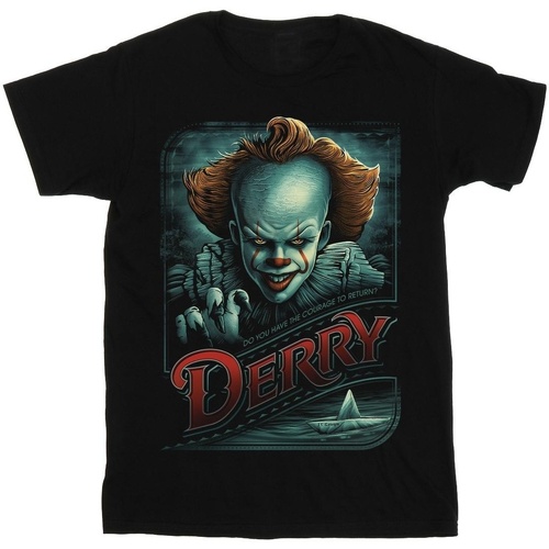 Abbigliamento Donna T-shirts a maniche lunghe It Chapter 2 Derry Courage To Return Nero