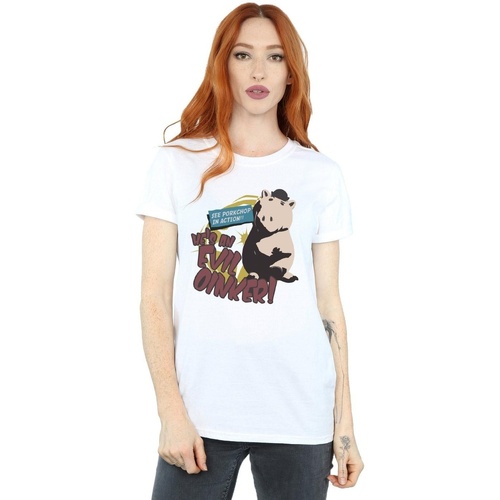 Abbigliamento Donna T-shirts a maniche lunghe Disney Toy Story Evil Oinker Bianco