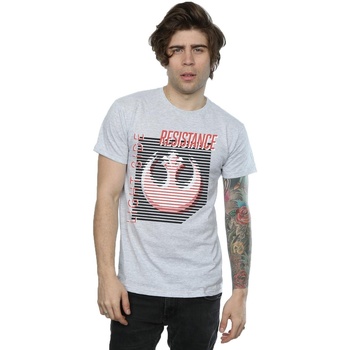 Abbigliamento Uomo T-shirts a maniche lunghe Disney The Last Jedi Light Side Grigio