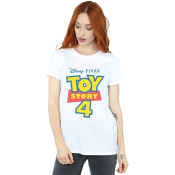 Abbigliamento Donna T-shirts a maniche lunghe Disney Toy Story 4 Logo Bianco
