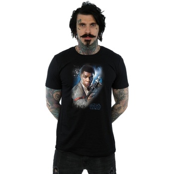Abbigliamento Uomo T-shirts a maniche lunghe Disney The Last Jedi Finn Brushed Nero