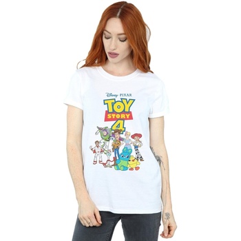 Abbigliamento Donna T-shirts a maniche lunghe Disney Toy Story 4 Crew Bianco