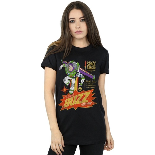 Abbigliamento Donna T-shirts a maniche lunghe Disney Toy Story 4 The Original Buzz Lightyear Nero