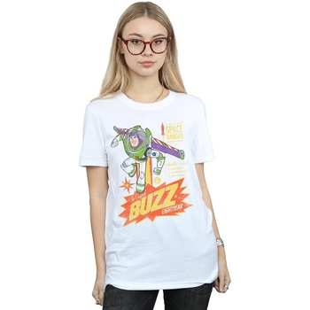 Abbigliamento Donna T-shirts a maniche lunghe Disney Toy Story 4 The Original Buzz Lightyear Bianco