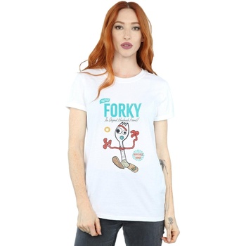 Abbigliamento Donna T-shirts a maniche lunghe Disney Toy Story 4 Forky Handmade Friend Bianco