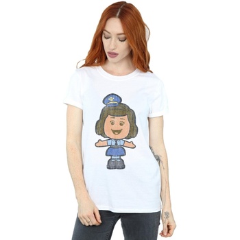 Abbigliamento Donna T-shirts a maniche lunghe Disney Toy Story 4 Classic Giggle McDimples Bianco