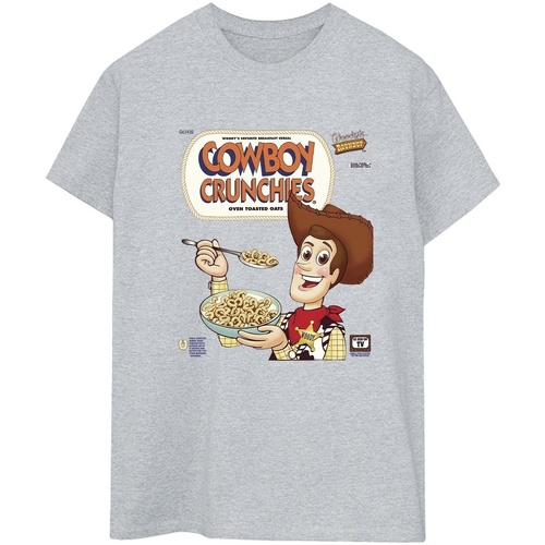 Abbigliamento Donna T-shirts a maniche lunghe Disney Toy Story Woody Cowboy Crunchies Grigio