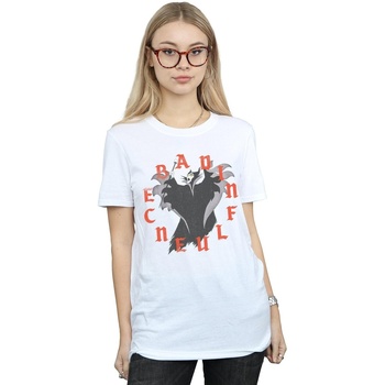 Abbigliamento Donna T-shirts a maniche lunghe Disney Maleficent Bad Influence Bianco