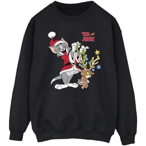 Abbigliamento Uomo Felpe Tom & Jerry Christmas Reindeer Nero