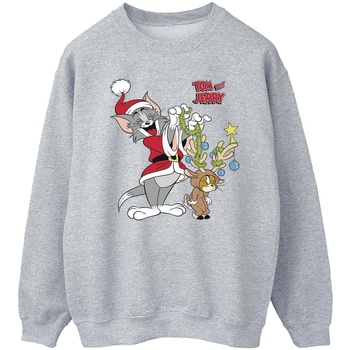 Abbigliamento Uomo Felpe Tom & Jerry Christmas Reindeer Grigio