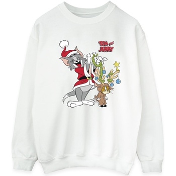 Abbigliamento Uomo Felpe Tom & Jerry Christmas Reindeer Bianco
