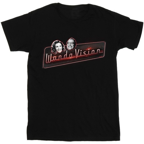 Abbigliamento Donna T-shirts a maniche lunghe Marvel WandaVision Smiles Nero