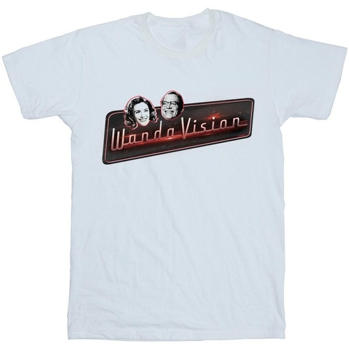 Abbigliamento Donna T-shirts a maniche lunghe Marvel WandaVision Smiles Bianco