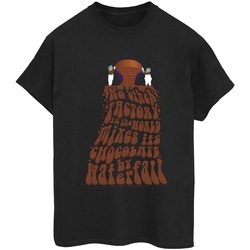 Abbigliamento Donna T-shirts a maniche lunghe Willy Wonka Chocolate Waterfall Nero