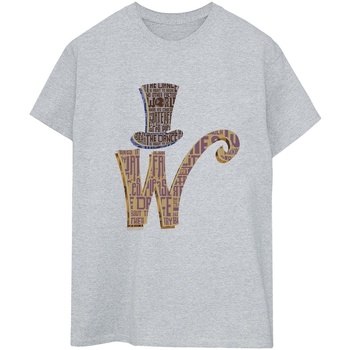 Abbigliamento Donna T-shirts a maniche lunghe Willy Wonka W Logo Hat Grigio
