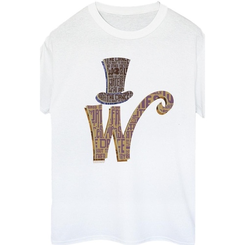 Abbigliamento Donna T-shirts a maniche lunghe Willy Wonka W Logo Hat Bianco
