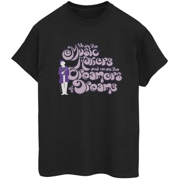 Abbigliamento Donna T-shirts a maniche lunghe Willy Wonka Dreamers Text Nero