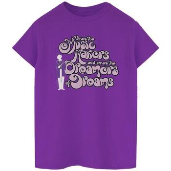 Abbigliamento Donna T-shirts a maniche lunghe Willy Wonka Dreamers Text Viola