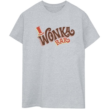 Abbigliamento Donna T-shirts a maniche lunghe Willy Wonka Bar Logo Grigio