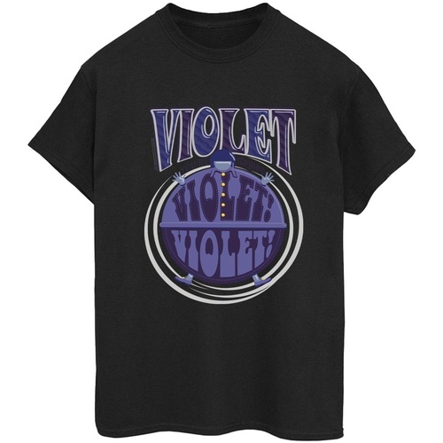 Abbigliamento Donna T-shirts a maniche lunghe Willy Wonka Violet Turning Violet Nero