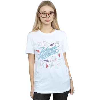Abbigliamento Donna T-shirts a maniche lunghe Dc Comics Wonder Woman 84 80s Mix Bianco