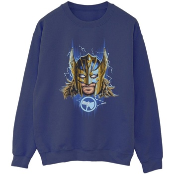 Abbigliamento Uomo Felpe Marvel Thor Love And Thunder Mask Blu