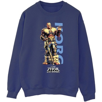 Abbigliamento Uomo Felpe Marvel Thor Love And Thunder Korg Wave Blu