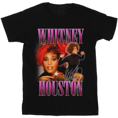 Abbigliamento Donna T-shirts a maniche lunghe Whitney Houston Signature Homage Nero