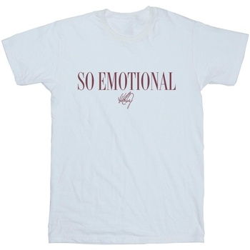 Abbigliamento Donna T-shirts a maniche lunghe Whitney Houston So Emotional Bianco