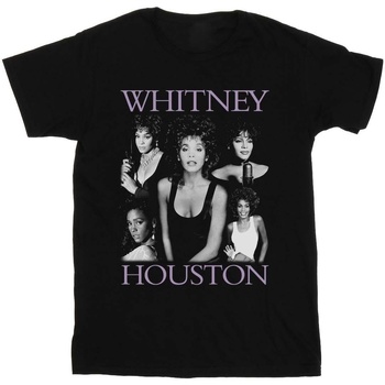 Abbigliamento Donna T-shirts a maniche lunghe Whitney Houston Multiple Pose Nero